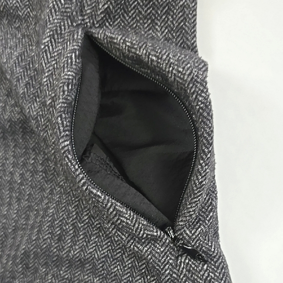 Lululemon Think Fast Pullover Top Mini Check Pique Black Heathered Black Size 2 - Picture 11 of 16